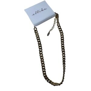Ettika Gold Tone Chain Necklace Statement Jewelry Fashion‎ Accessory